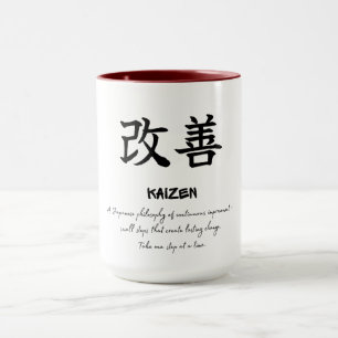 Kaizen Japanische Philosophie Wachstumsmentalität Tasse