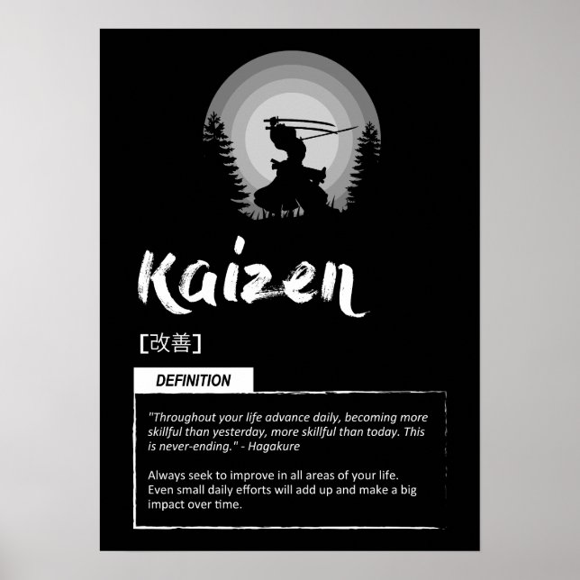 Kaizen - Japanisches Erfolgskonzept Poster (Vorne)