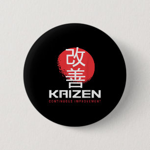 Kaizen Kontinuierliche Verbesserung Kai Zen Japani Button