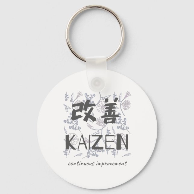 Kaizen - Kontinuierliche Verbesserung Schlüsselanhänger (Vorderseite)