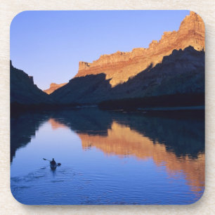 Kajak am Colorado-Fluss auf Spanisch Getränkeuntersetzer