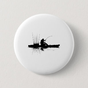 Kajak-Angeln Grafik Fischer Angeln Kajakfahren A Button
