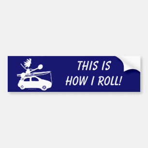 Kajak auf Auto - dieses ist, wie ich rolle! Autoaufkleber