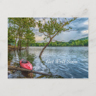 Kajak auf dem Table Rock Lake Schwere Krankheit ba Postkarte