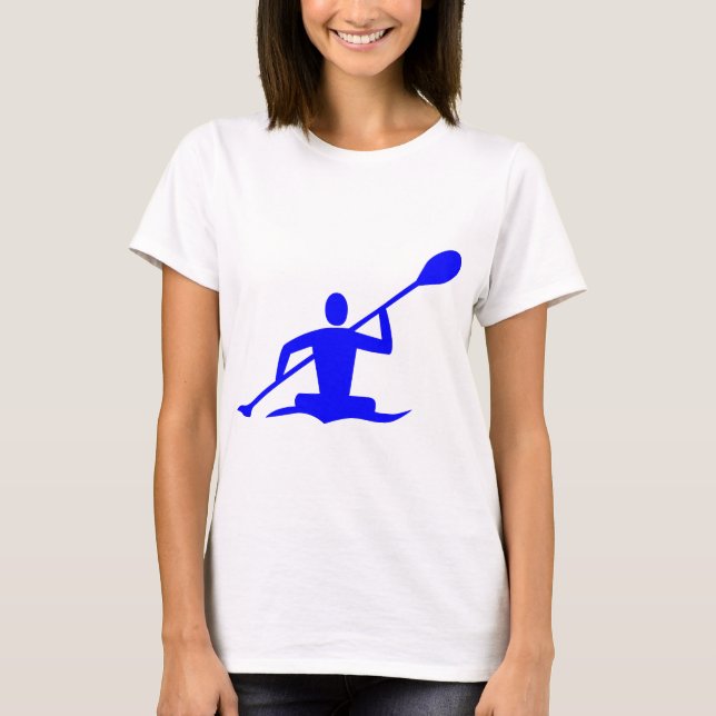 Kajak - Blau T-Shirt (Vorderseite)