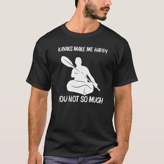 Kajak für Männer Frauen Kajak Boot Kajak T-Shirt (Vorderseite)