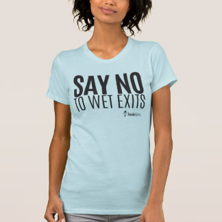 Kajak-Hipster - lehnen Sie nasse Ausgänge ab - T-Shirt