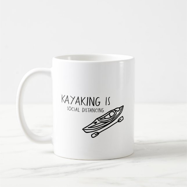 Kajak ist sozial kaffeetasse (Links)