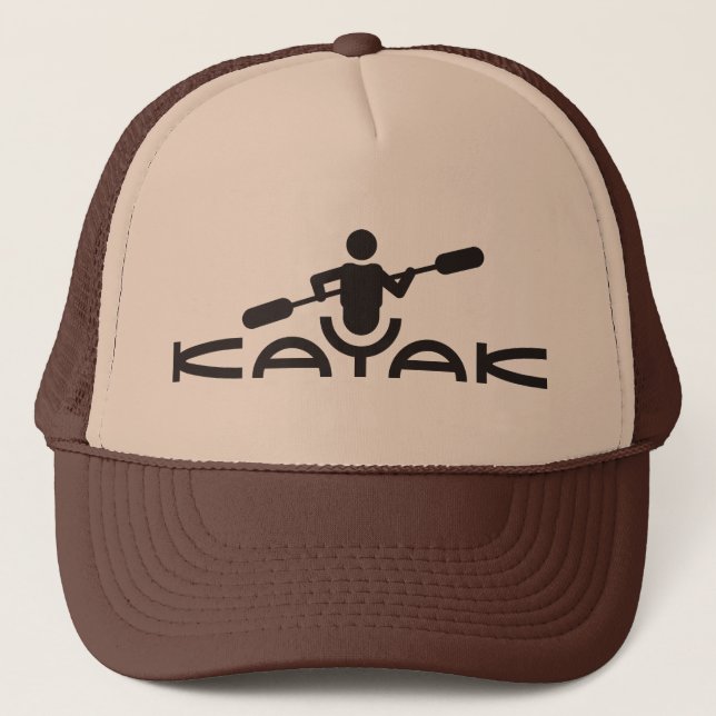 Kajak-Logo-Hut Truckerkappe (Vorderseite)