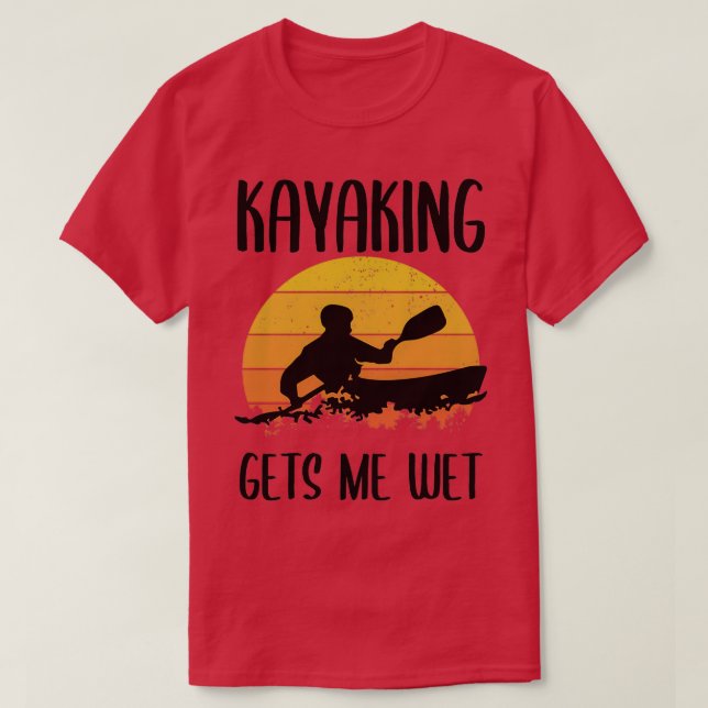 Kajak macht mich nassen Jahrgang 1 T-Shirt (Design vorne)
