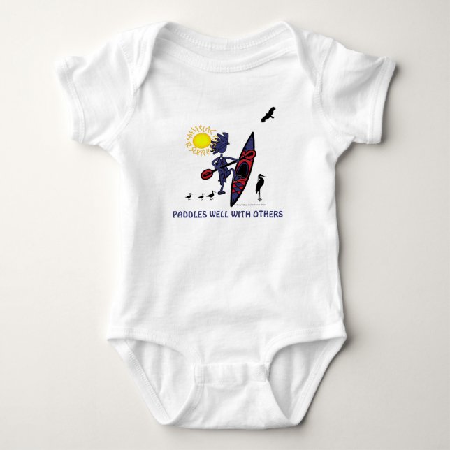 Kajak: Paddeln gut mit anderen Baby Bodysuit Baby Strampler (Vorderseite)