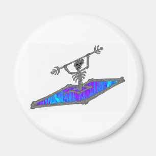 Kajak Soully Knochen Magnet