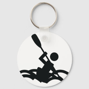 Kajak-Symbol Schlüsselanhänger