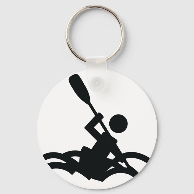 Kajak-Symbol Schlüsselanhänger (Vorderseite)