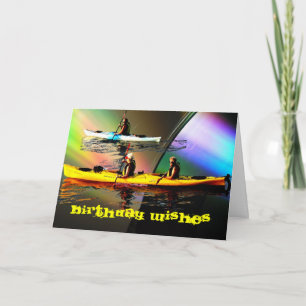 Kajak träumt Geburtstags-Karte Multi-Gebrauch Karte