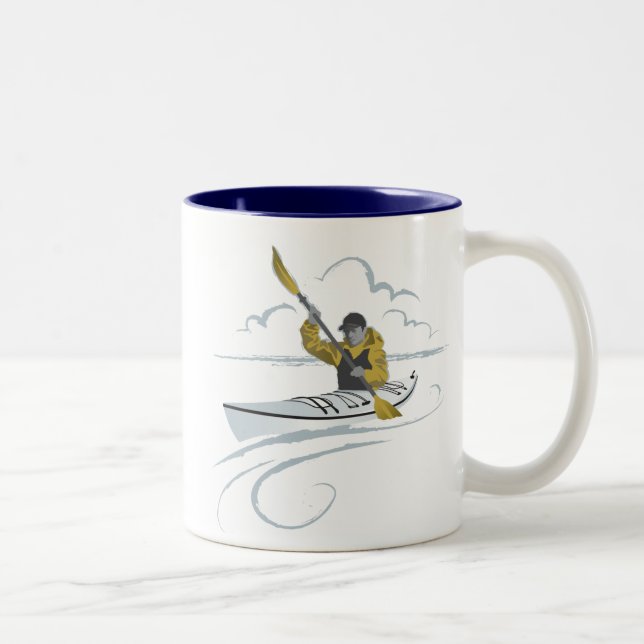 Kajak-Typ-Tasse Zweifarbige Tasse (Rechts)