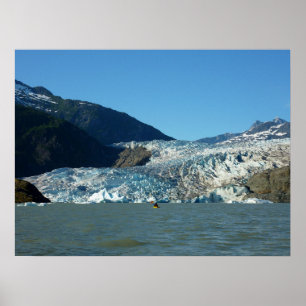Kajakfahren am Mendenhall Gletscher Poster