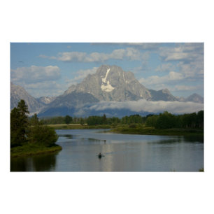 Kajakfahren im Grand-Teton-Nationalpark Poster