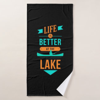 Kajakfahren ist am See besser Badehandtuch
