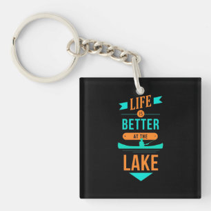 Kajakfahren ist am See besser Schlüsselanhänger
