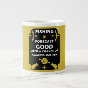 Kajakfisch und Angelgeschenke Jumbo-Tasse