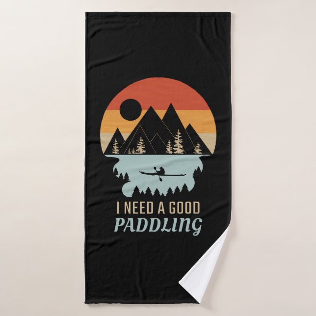 Kajakgebirge Retro Badehandtuch (Badehandtuch)