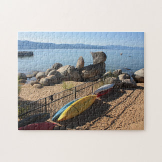 Kajaks durch Lake- Tahoepuzzlespiel