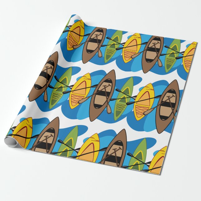 Kajaks Geschenkpapier (Ungerollt)