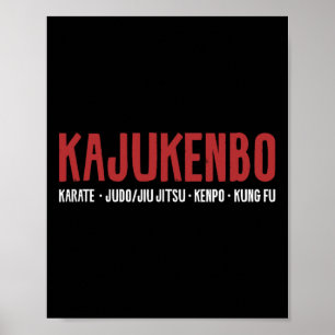 Kajukenbo Karate Judo Jiu Jitsu Kung Fu Poster