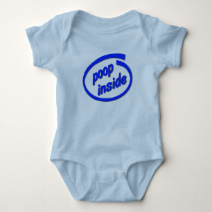 Kaka drinnen Lustiger Baby-Krabbler-Strampler Baby Strampler