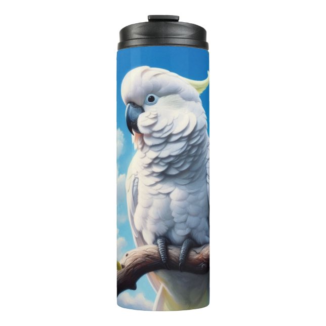Kakadu-Kunst Thermosbecher (Vorderseite)