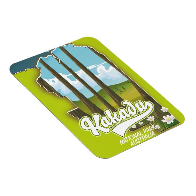 Kakadu Nationalpark Australien Karte Magnet (Rechte Seite)