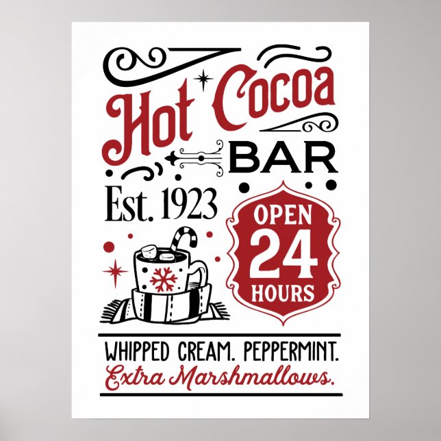 Kakao Bar Weihnachten Poster (Vorne)
