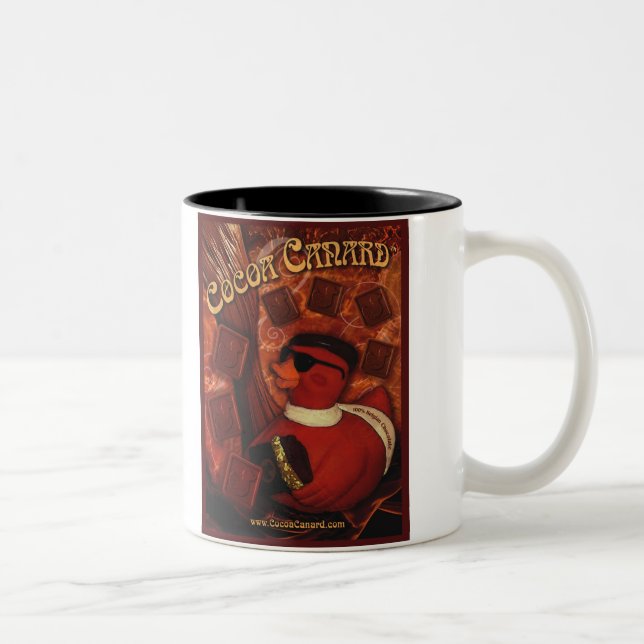 Kakao-Enten-Kaffee-Tasse Zweifarbige Tasse (Rechts)