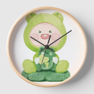 KaKao Freunde - Grüner Urlaub Frosch Apeach Uhr