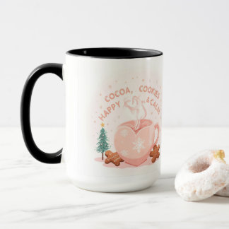 Kakao, Kekse & Ruhe – Pastel-Weihnachts-T-Shirt Tasse