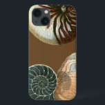 Kakao-Muschel Case-Mate iPhone Hülle<br><div class="desc">Holen Sie sich dieses einzigartige stonengewaschene rote und blaue Muschelbild von Conch auf Ihrem nächsten Produkt. Dieser phantastische Kakaohintergrund dieser beiden einzigartigen Muscheln. Nimm den Strand mit,  wohin du auch gehst.</div>
