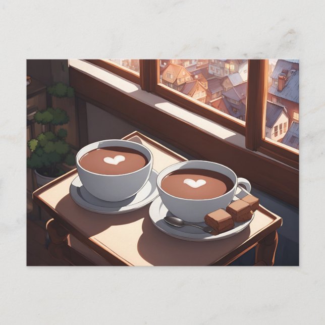 Kakao, Postüberquerung Postkarte (Vorderseite)