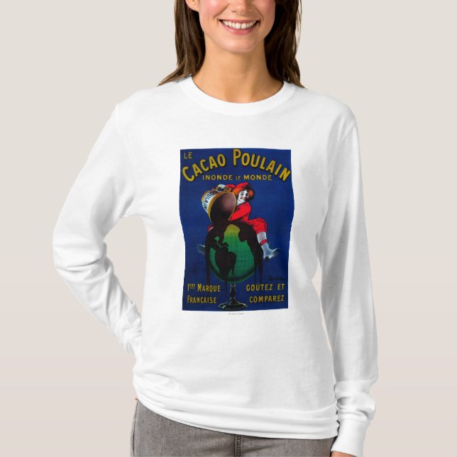 Kakao Poulain Vintages PosterEurope T-Shirt (Vorderseite)