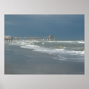 Kakao-Strand-Pier-Plakat Poster