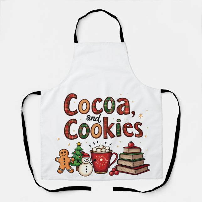 Kakao und Cookies Weihnachtsliebhaber Schürze (Vorderseite)