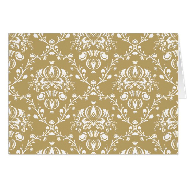 Kakao und Creme Damask (Vorderseite (Horizontal))