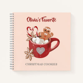 Kakao und Kekse Weihnachtsrezepte Notizbuch