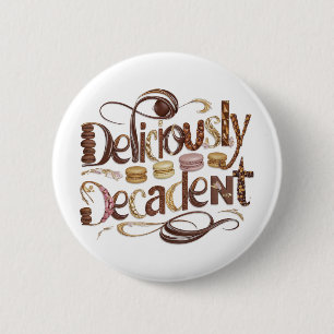 Kakao- und Schokoladendesign Button