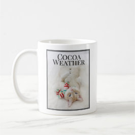 Kakao Wetter Niedlicher Katze Schneemann im Scaro Kaffeetasse