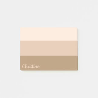 Kakaobraun Ombre Personalisiert gestrichen Post-it Klebezettel