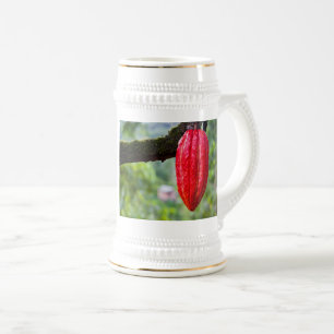 Kakaofrucht rot bierglas