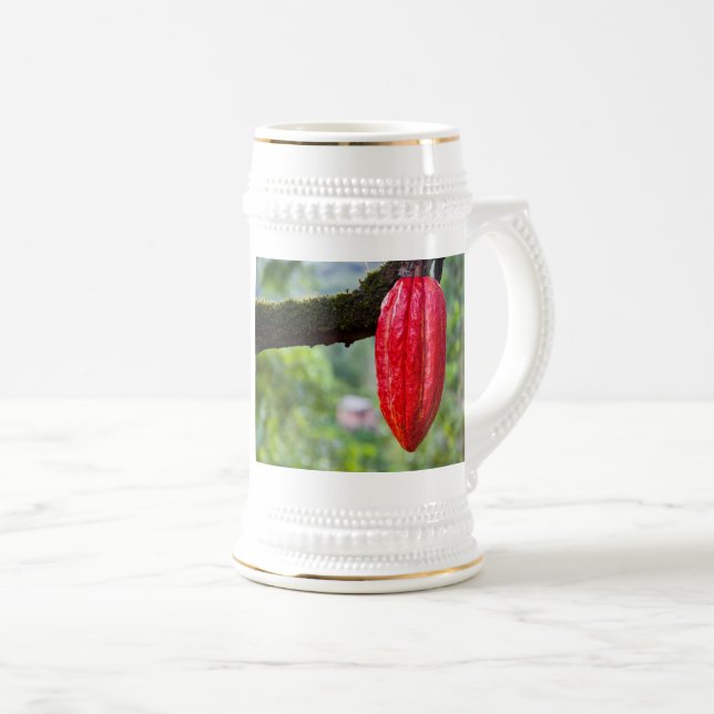 Kakaofrucht rot bierglas (VorderseiteRechts)