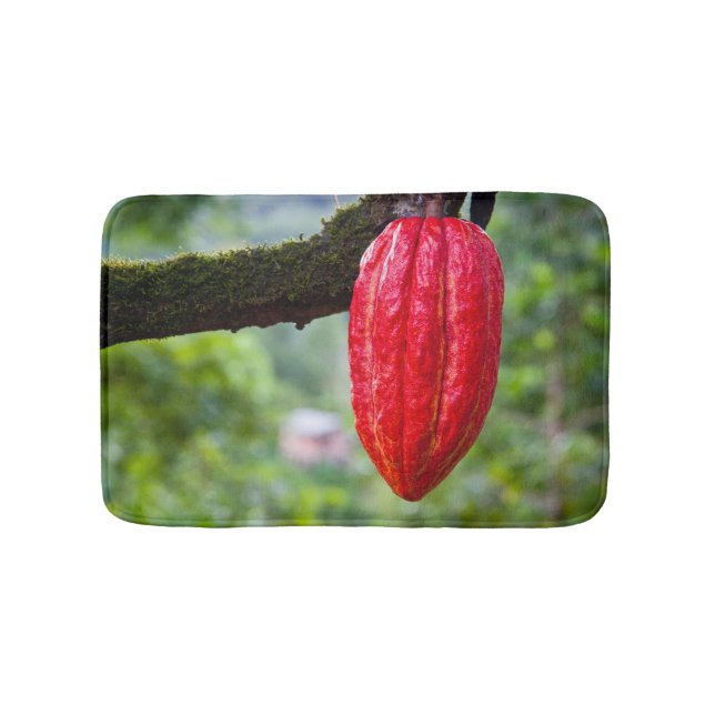 Kakaoschote rot badematte (Vorderseite)