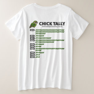 Kakapo-Küken-Tally 2016 Große Größe T-Shirt